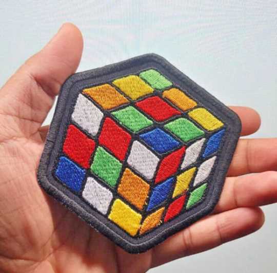 Rubik's Cube Embroidered Patch